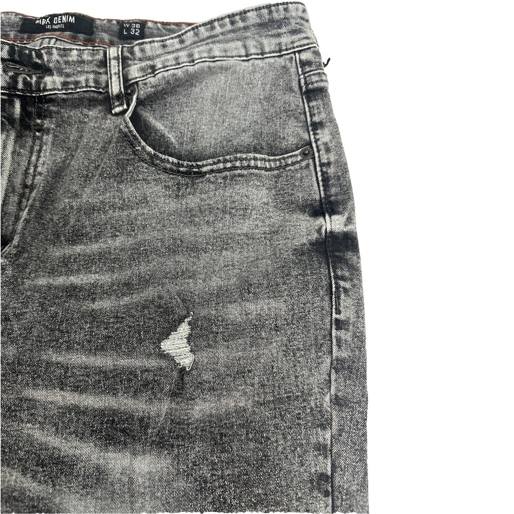 MBX Men's Los Ángeles Denim Jeans 36X32 Slim Straight Stretch Wash Ludlow Jeans - Picture 8 of 16